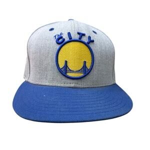 Golden State Warriors NBA The City Hardwood Classics gray blue snapback hat